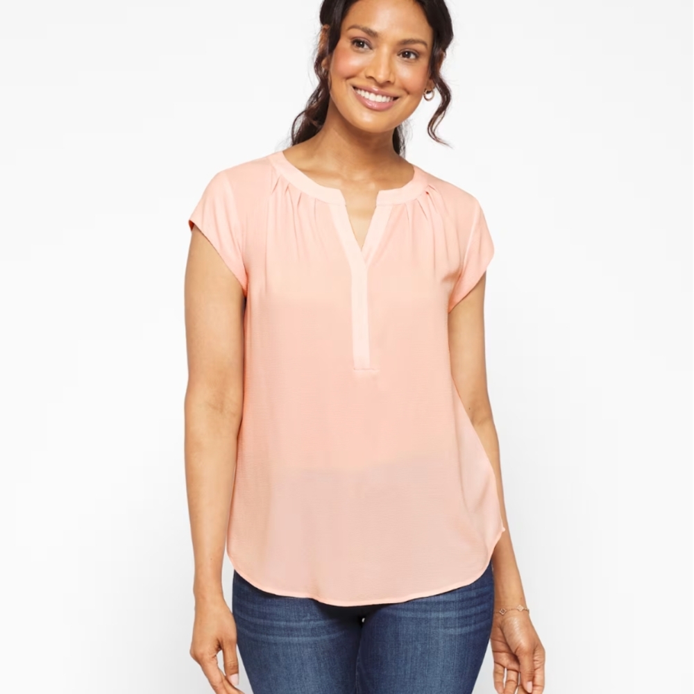 41 Hawthorn Split Neck Blouse for Women
